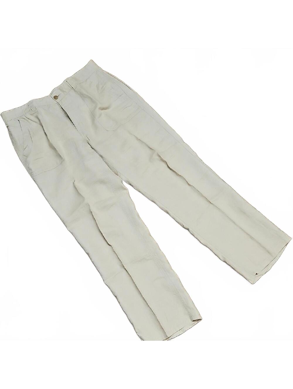 Calvin Klein | Linen Cream Trousers | 34x32